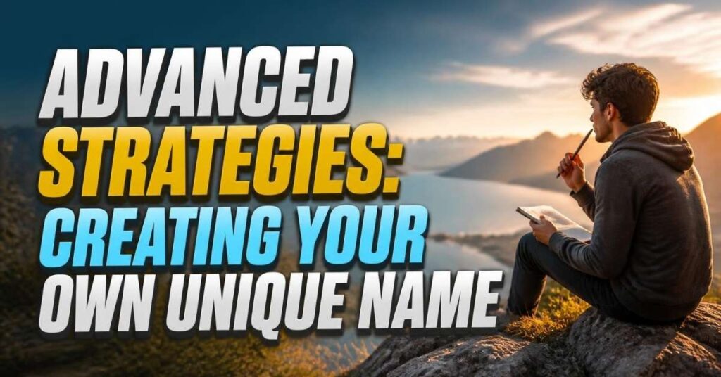 Advanced Strategies Creating Your Own Unique Name