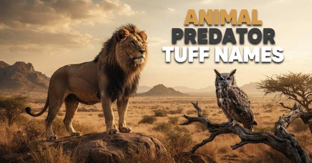 Animal Predator Tuff Names