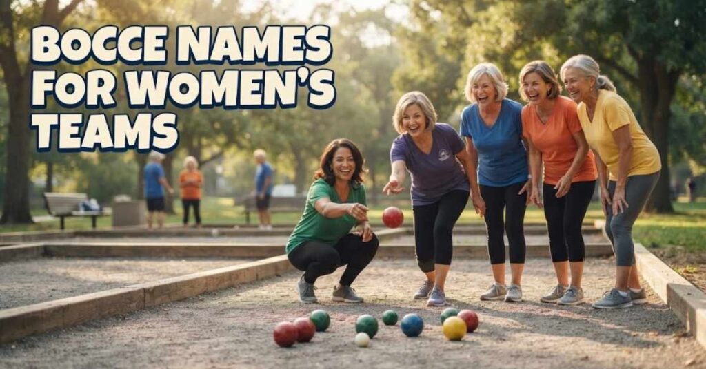 Bocce Names for Women’s Teams