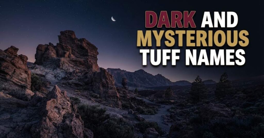 Dark and Mysterious Tuff Names
