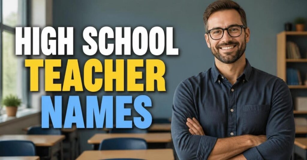 High School Teacher Names