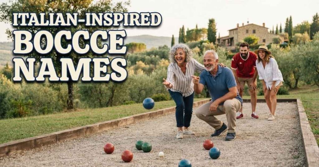 Italian-Inspired Bocce Names