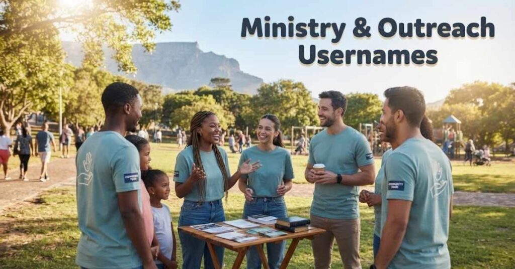 Ministry & Outreach Usernames