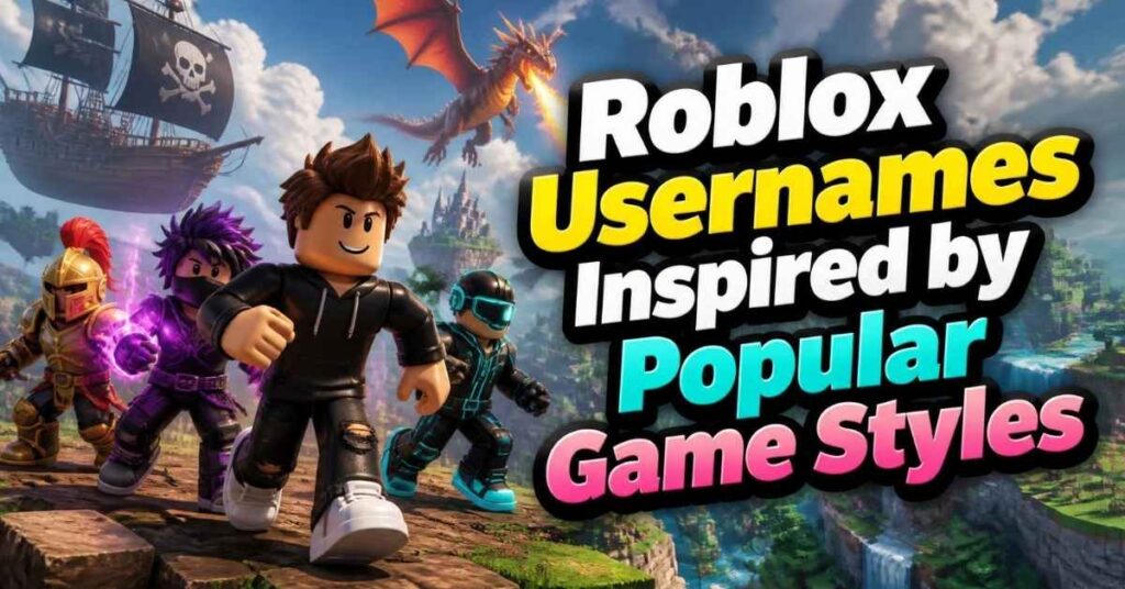 Roblox Usernames Inspired by Popular Game Styles