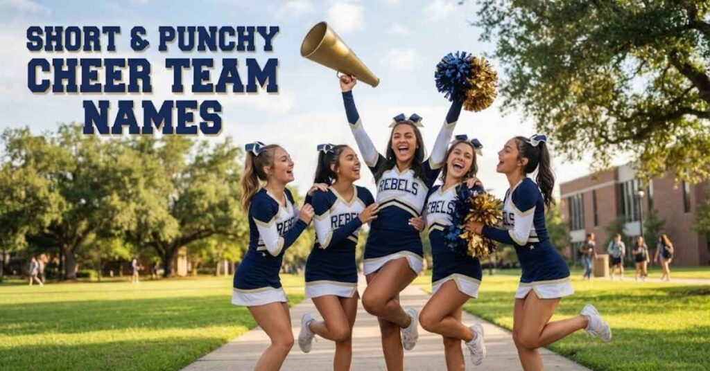 Short & Punchy Cheer Team Names