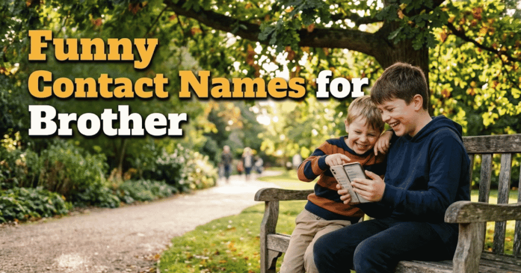Funny Contact Names for Brother